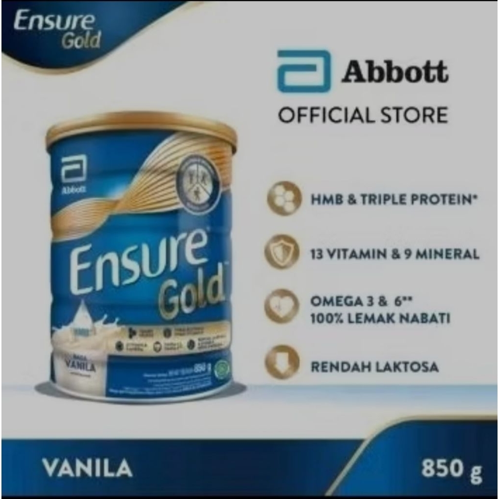 

ENSURE COKLAT, VANILLA 380GR /850GR PROMO BUN
