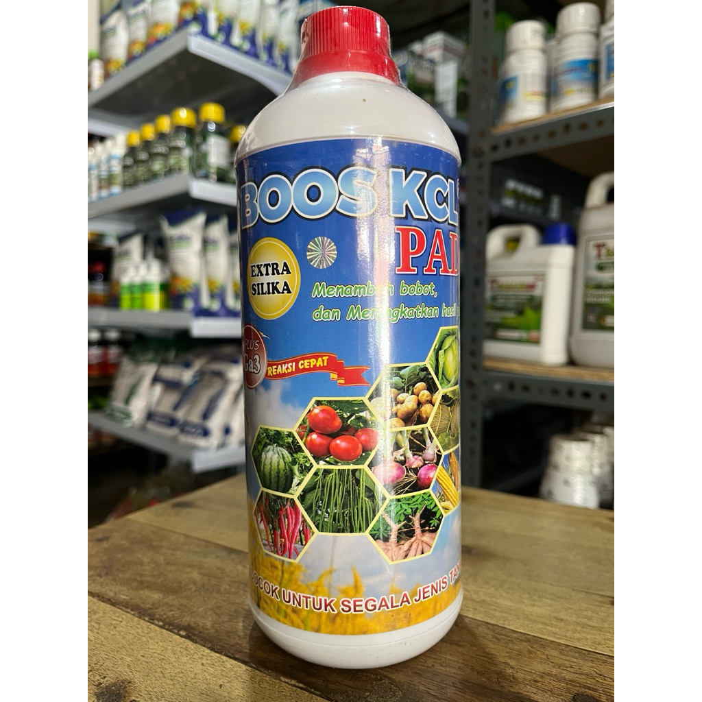 Pupuk Cair Boos KCL Padi Kemasan 1 Liter