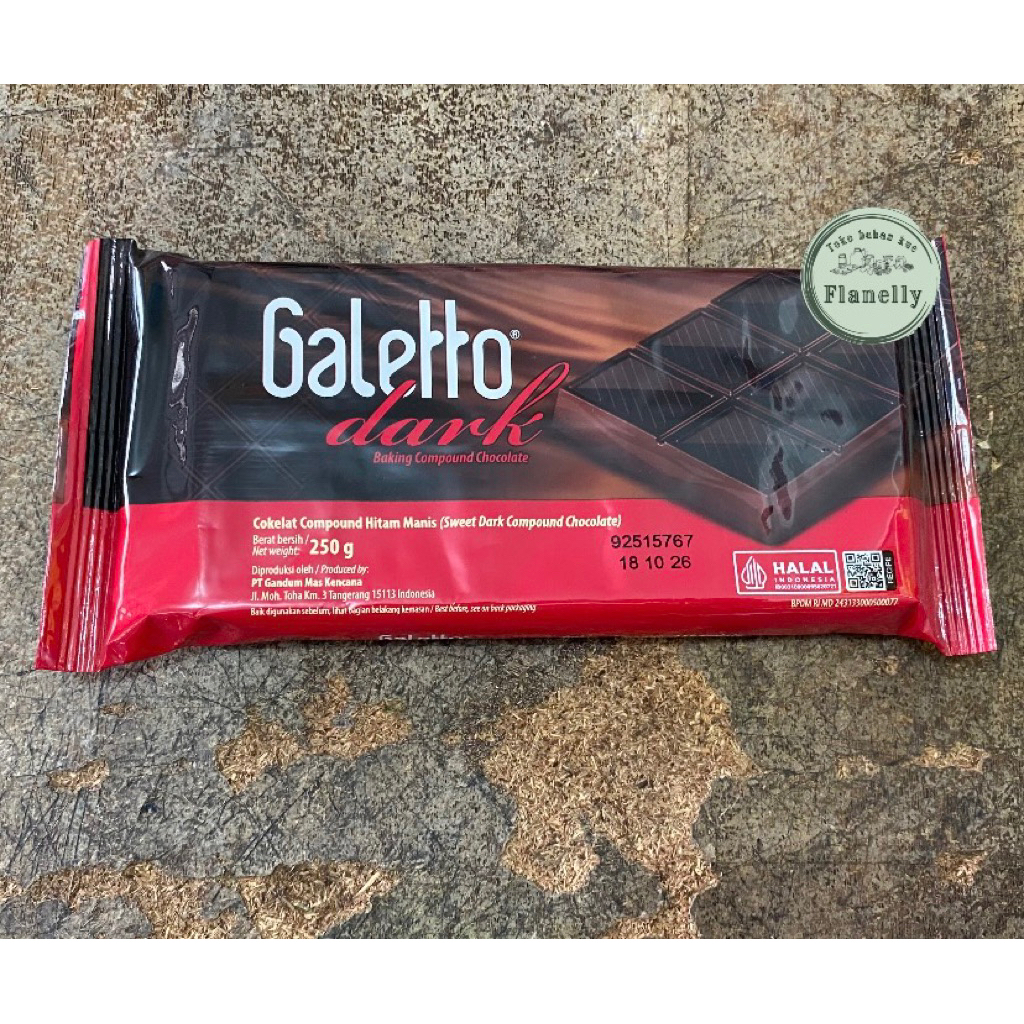 

GALETTO DARK BAKING COMPOUND CHOCOLATE 250GR