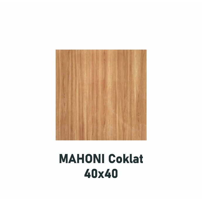 KERAMIK MOTIF KAYU 40x40 ARES MAHONI