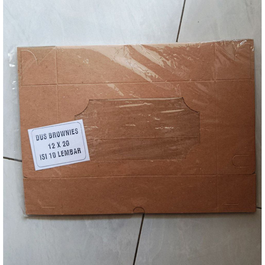 

Preloved dus brownis kraft laminasi brownis isi 10