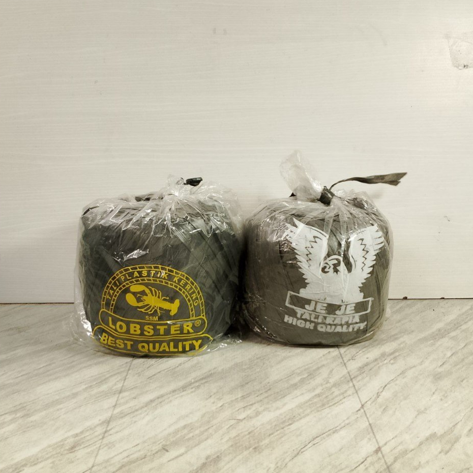 

Tali Rafia Rapia Plastik Hitam Straping Band 0.6Kg 0.6Kilo 1Kg 1Kilo