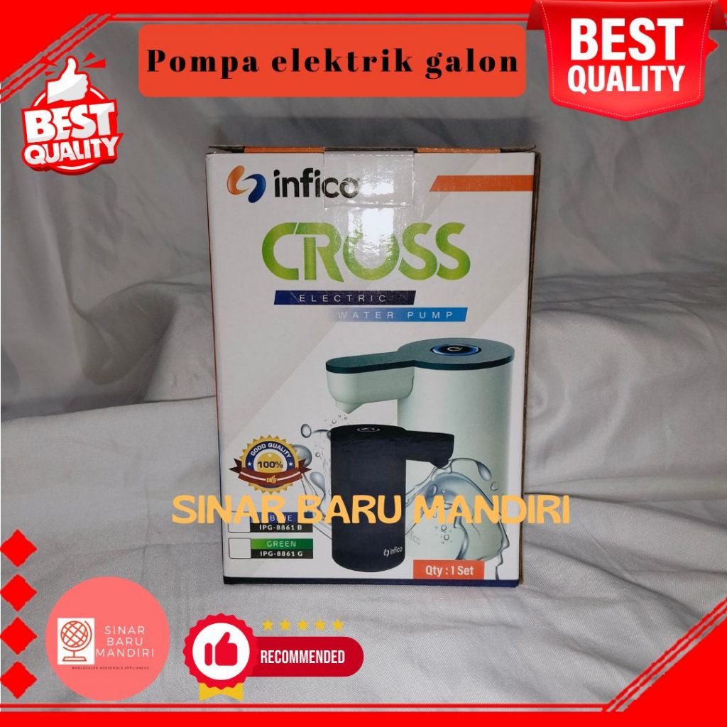 Pompa Galon elektrik infico / Pompa elektrik dengan kabel type C