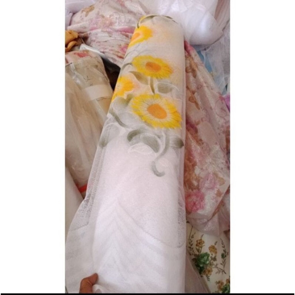 kain bahan meteran vitrase gorden lapisan gorden daleman gorden untuk kelambu