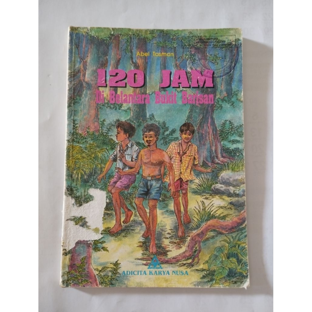 120 jam di belantara bukit barisan - Abel Tasman h buku cerita jadul bekas perpustakaan