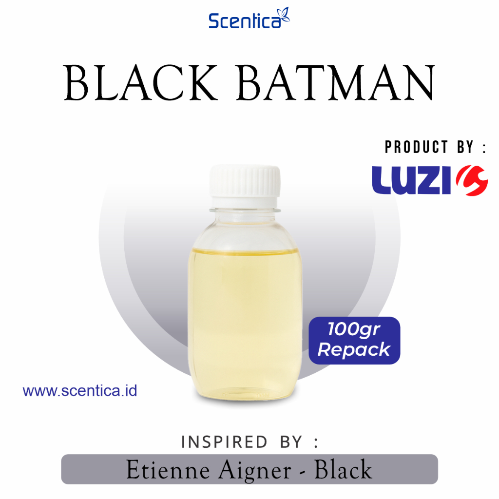 Bibit Parfum BLACK BATMAN Inspired By AIGNER BLACK Kemasan Repack 100gr Original Product By Luzi