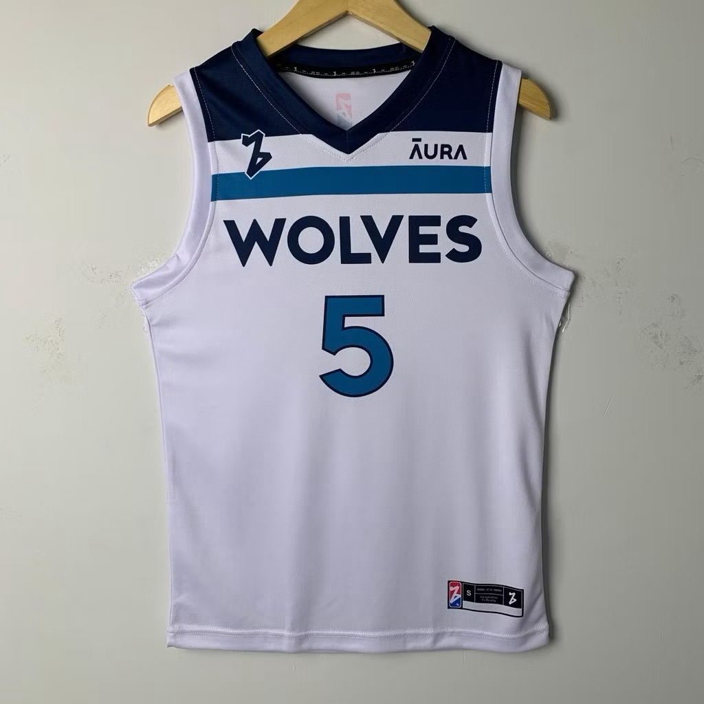 Jersey Basketball Wolves #5 Aura Edition