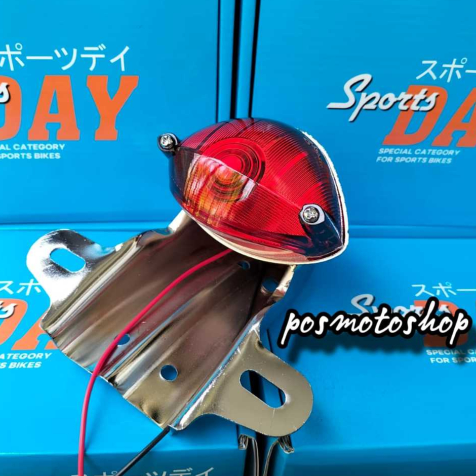 STOPAN CB STOPLAMP CB TRIUMPH/TRIUMP BY DAY SET PANGKON STOPAN V80 FULL BESI CHORME CB ,CUSTOM