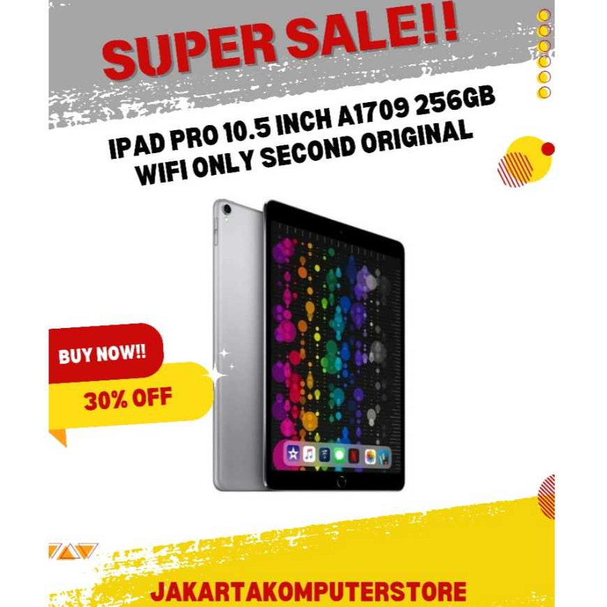 Ipad Pro 10.5 inch A1709 256gb Wifi only Second original