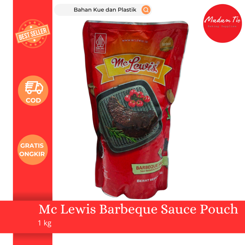 

Mc Lewis Barbeque Sauce Pouch 1kg 1pcs