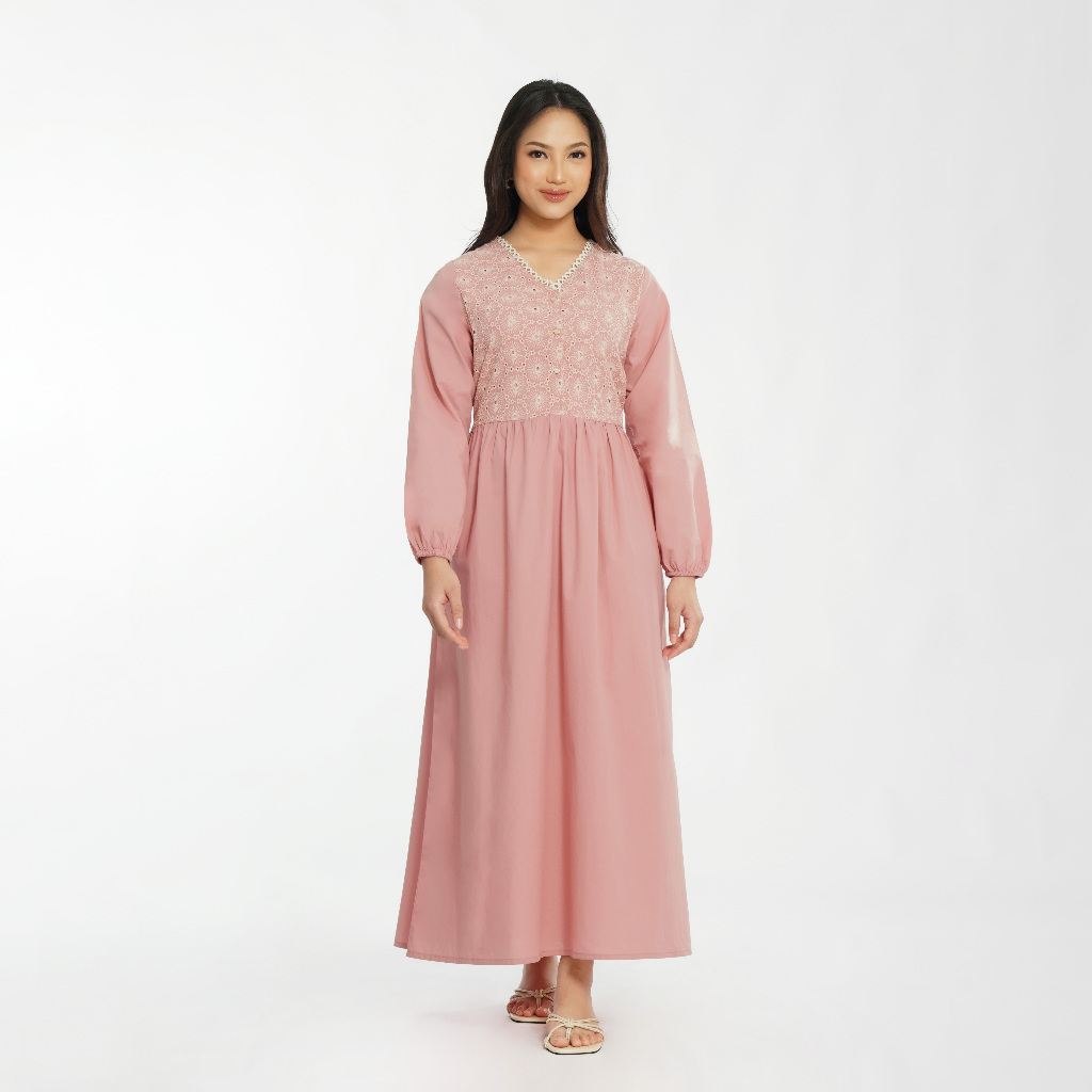 Momelca Mazaya Maxi Dress - Dress Panjang Wanita