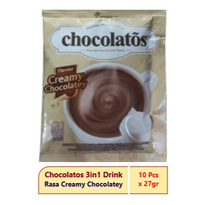 

Chocolatos Drink Rasa Creamy Chocolate 3in1 27gr 10Pcs