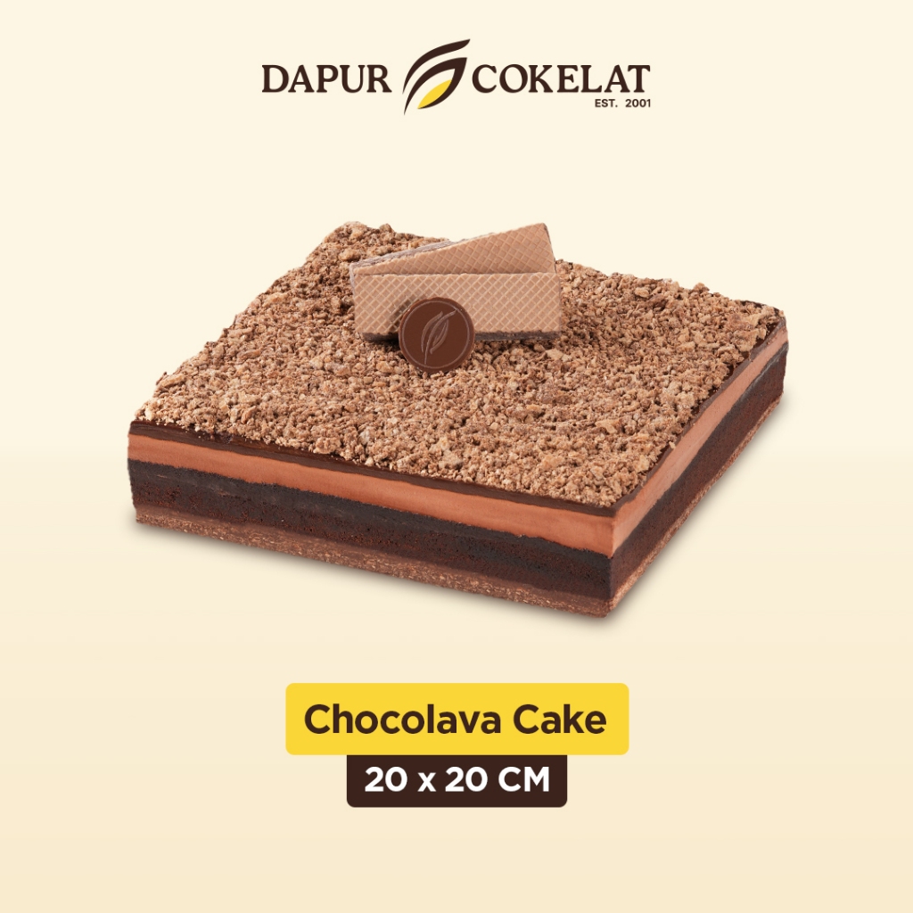 

DAPUR COKELAT - Chocolava Cake 20x20 | Kue Brownies untuk Semua Moment Berpadu dengan Mousse Chocolate