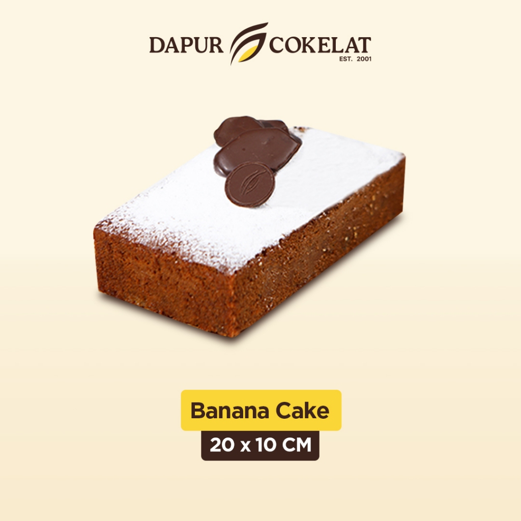 

DAPUR COKELAT - Banana Cake 20x10 | Bolu Pisang Klasik yang Cocok untuk Semua Moment