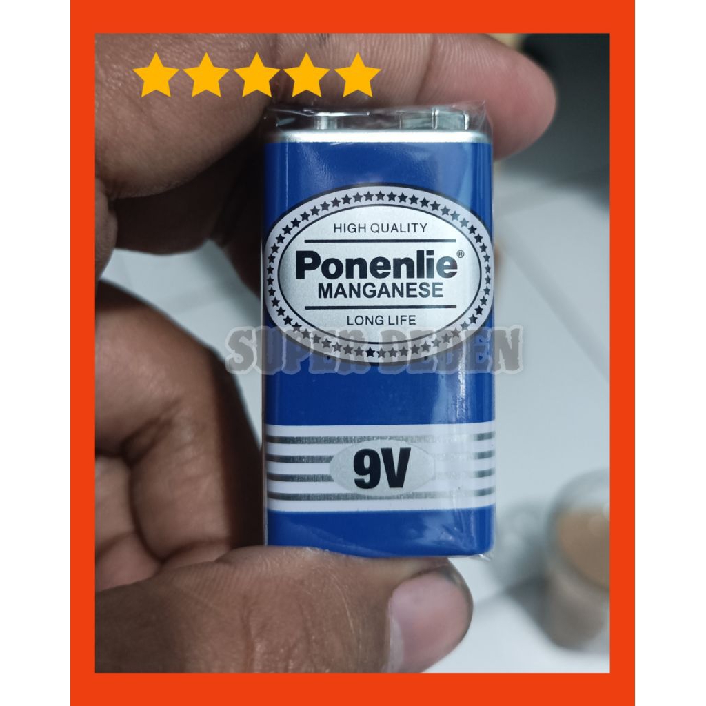 BATERAI MIC 9V PONENLIE HIGH QUALITY