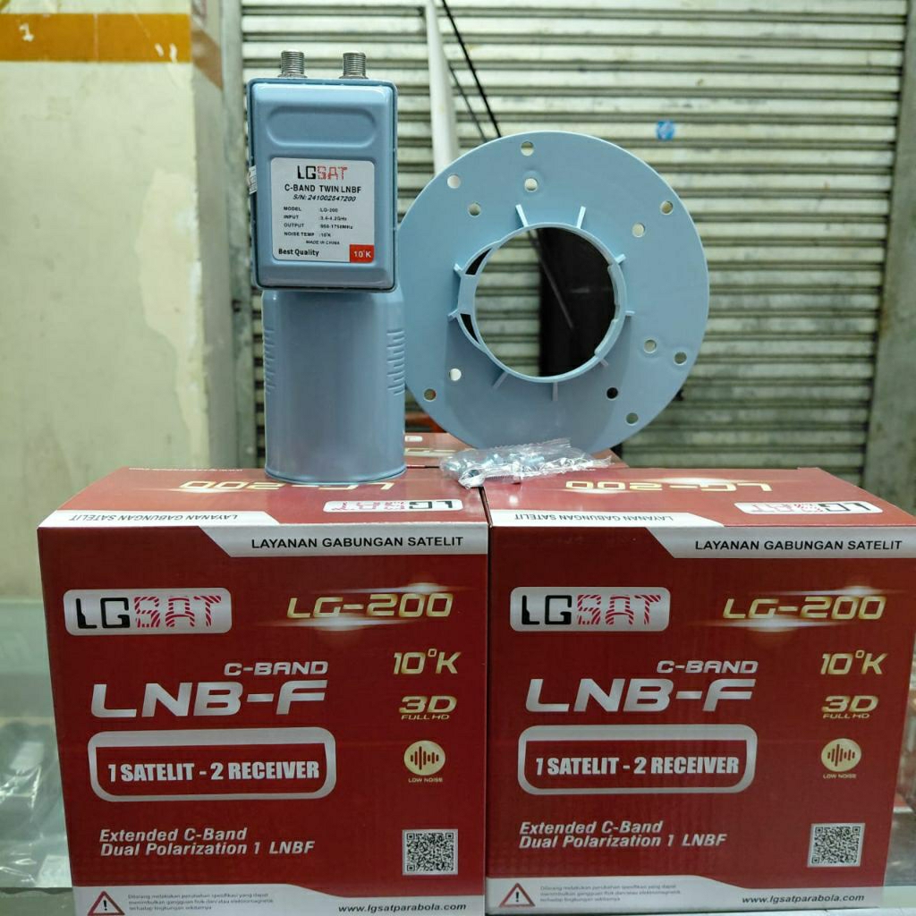 LNB C-BAND LGSAT 1 Satelit 2 Receiver