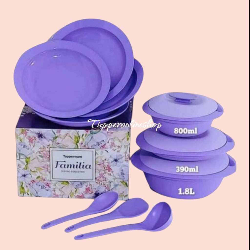Familia collection tupperware set / tempat penyajian makanan
