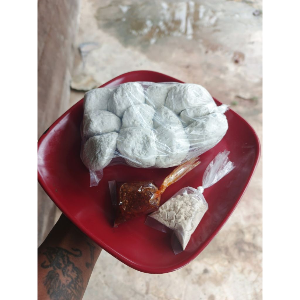 

Basreng basah bandung + bumbu asin dan chili oil