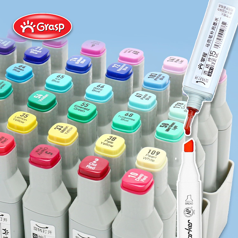 

GRASP Refill Ink Marker Alcohol Tinta Isi Ulang Spidol Minyak Cair Warna GRI022