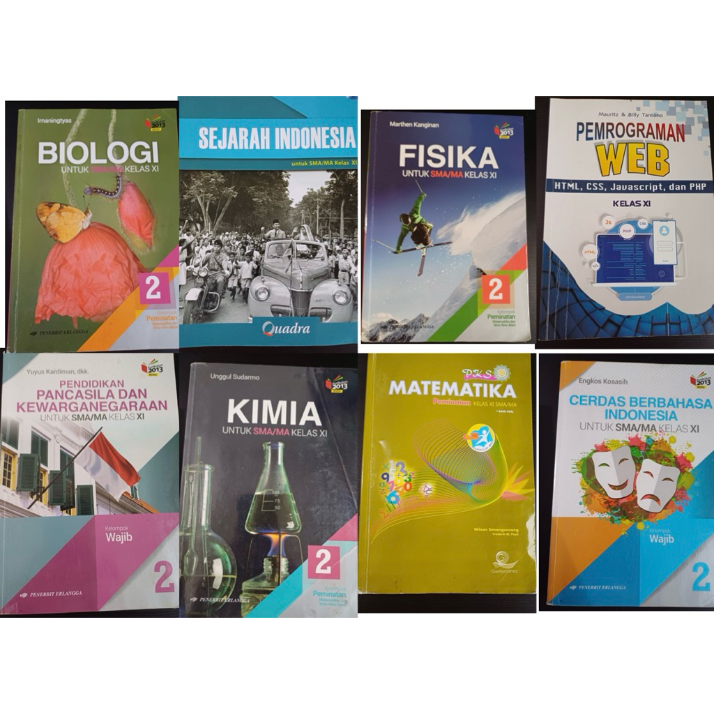 

buku pelajaran kelas x1 (SMA 2) second layak pakai