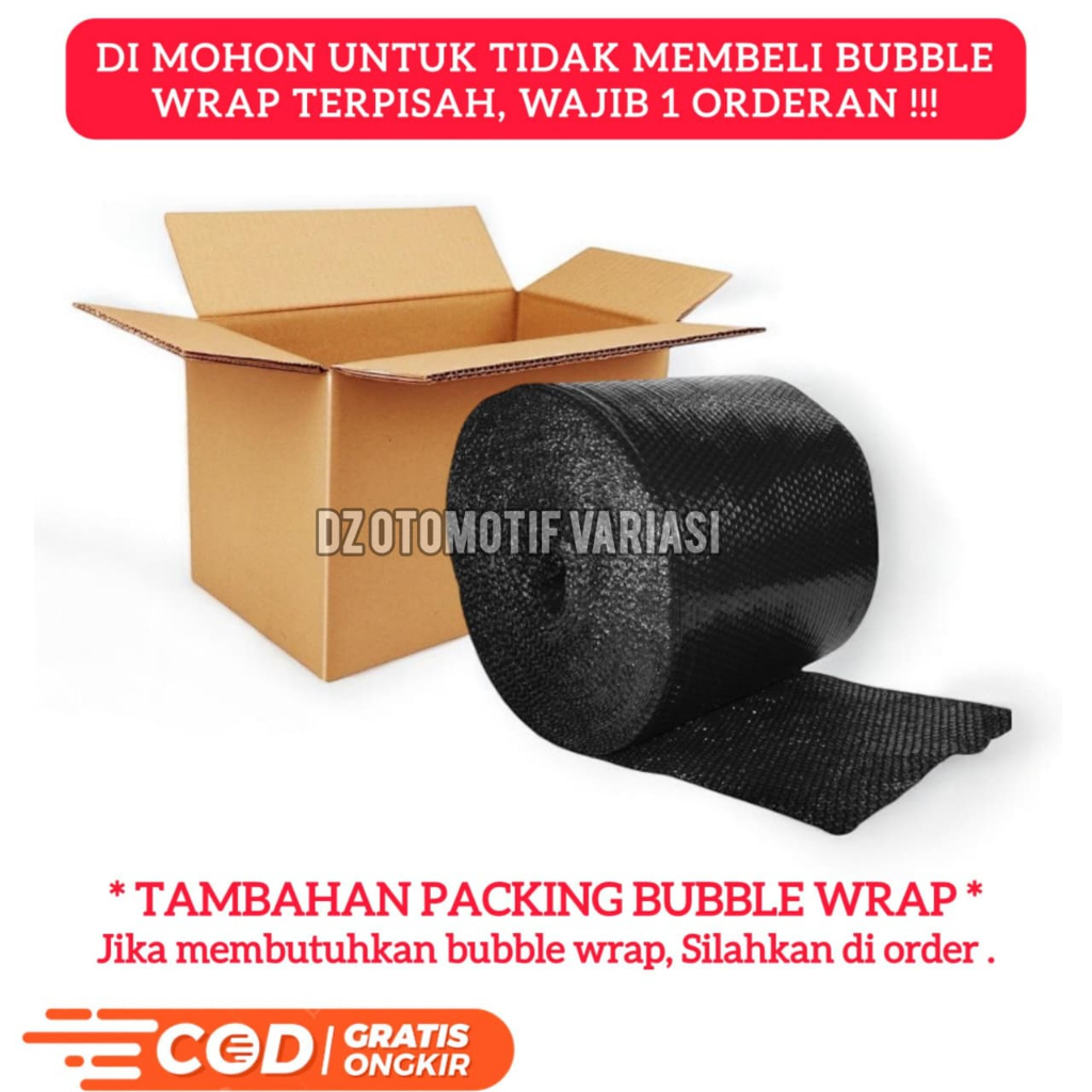 

BUBBLE WRAP PACKING TAMBAHAN / BUBBLE WRAP PEMBUNGKUS BARANG SUPAYA AMAN SAMPAI TUJUAN