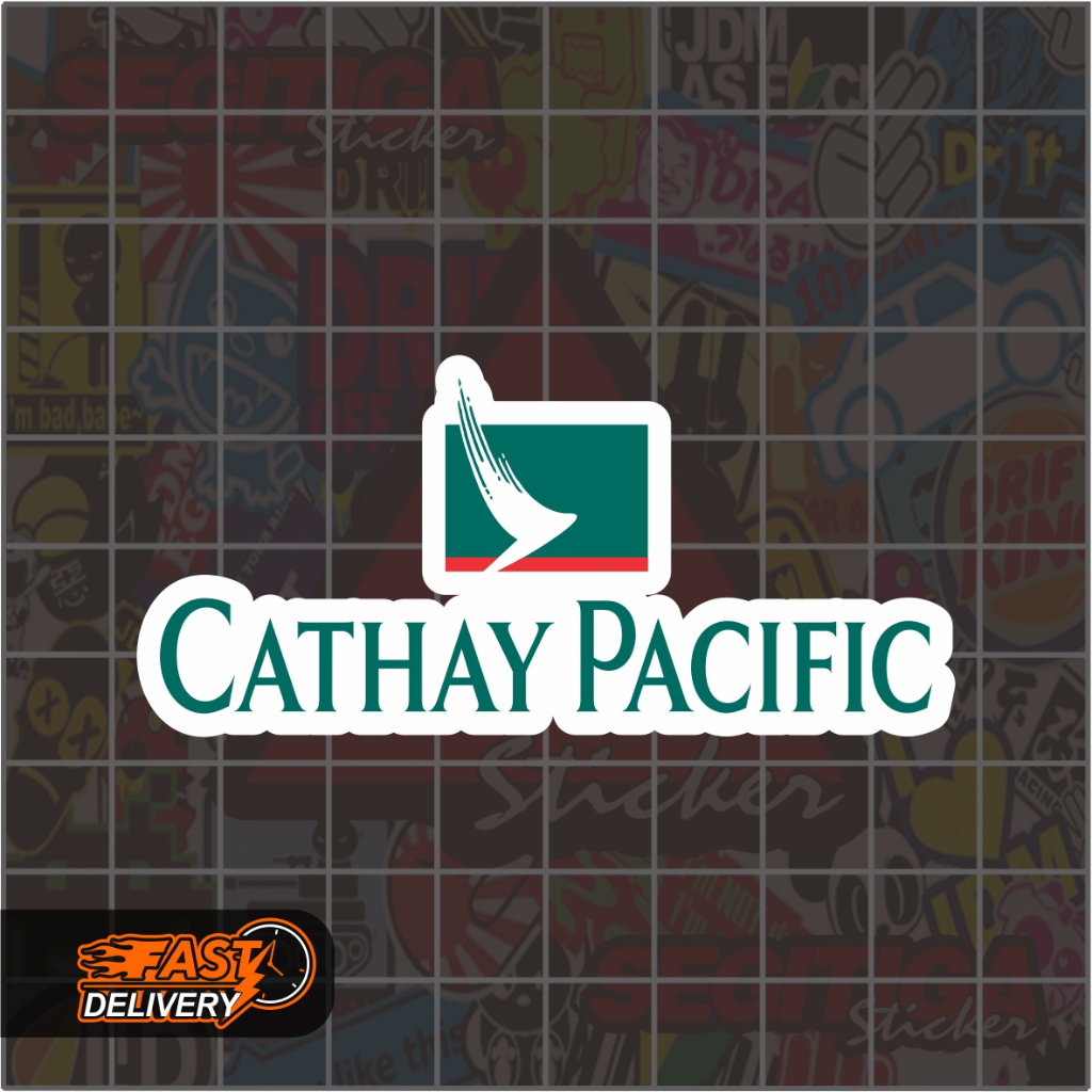 

Sticker Cathay Pacific Ukuran 7.5 x 3.5 Cm