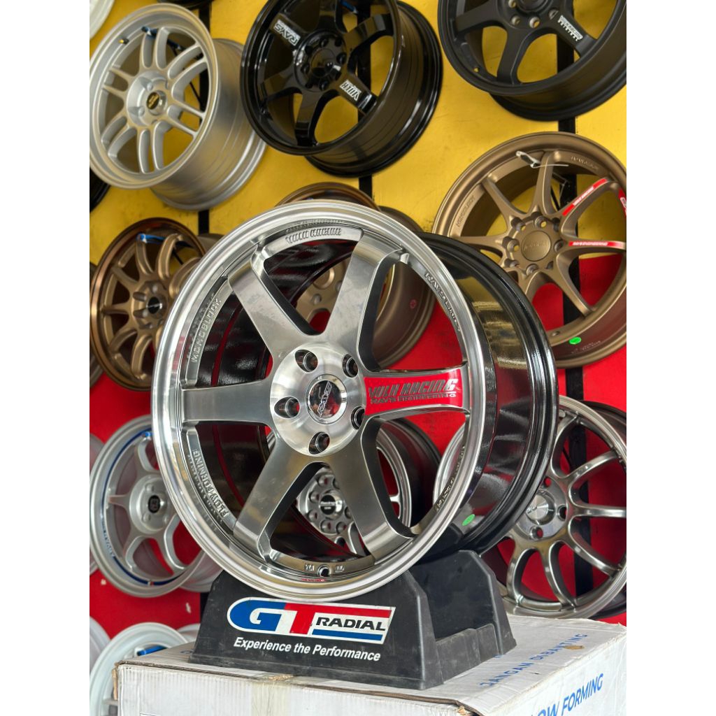 Velg TE37 SL Hb Lip Polis R18 Prospeed Baru