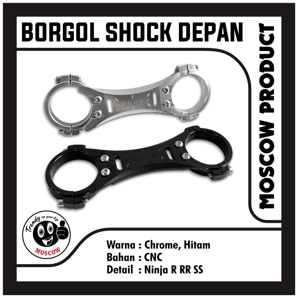 BORGOL SHOCK NINJA STABILIZER SKOK CNC IMPORT PNP NINJA SCORPIO VIXION SUDAH ANODIZE BORGOL NINJA SH