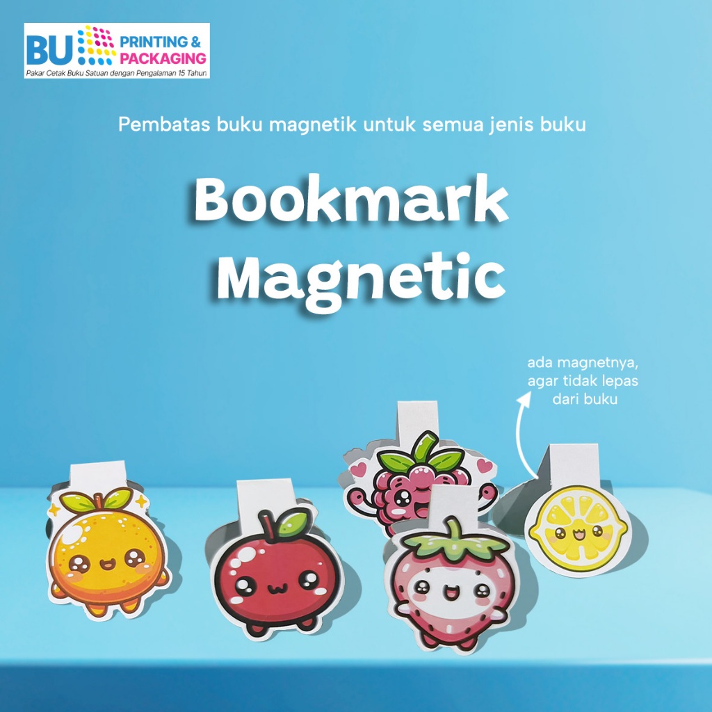 

Pembatas Buku Magnetic Custom Desain Buah | Bookmark Magnetic Unik, Souvenir & Hadiah Lucu