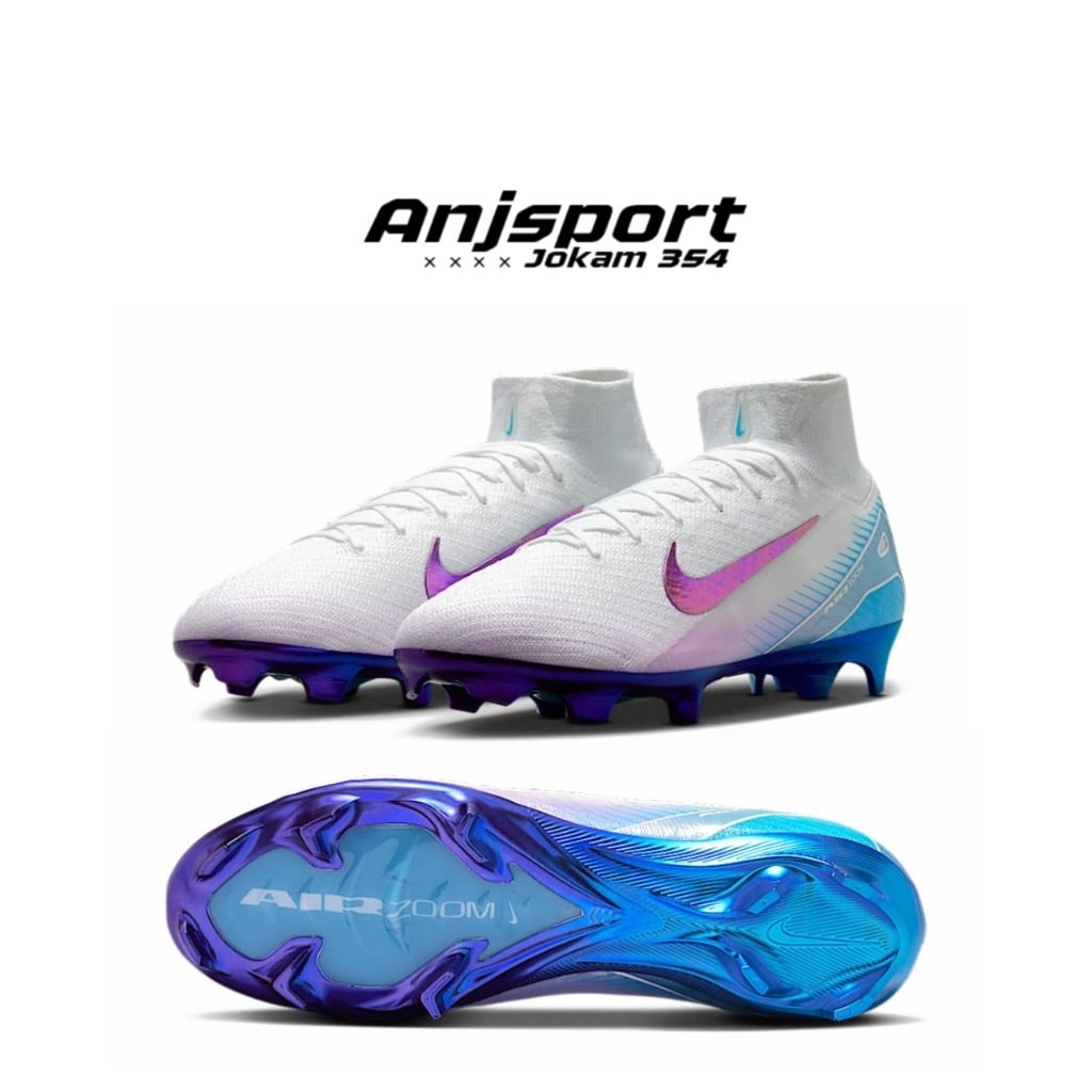 SEPATU BOLA NIKE AIR ZOOM MERCURIAL SUPERFLY 10 X ELITE FG HV4888-100 ORIGINAL