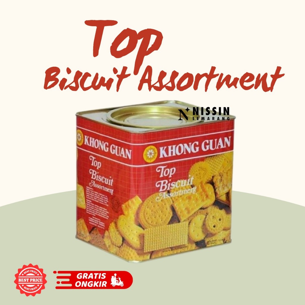 

Khong Guan Top Biscuit Assortment 1000g Biskuit Khong Guan Kaleng