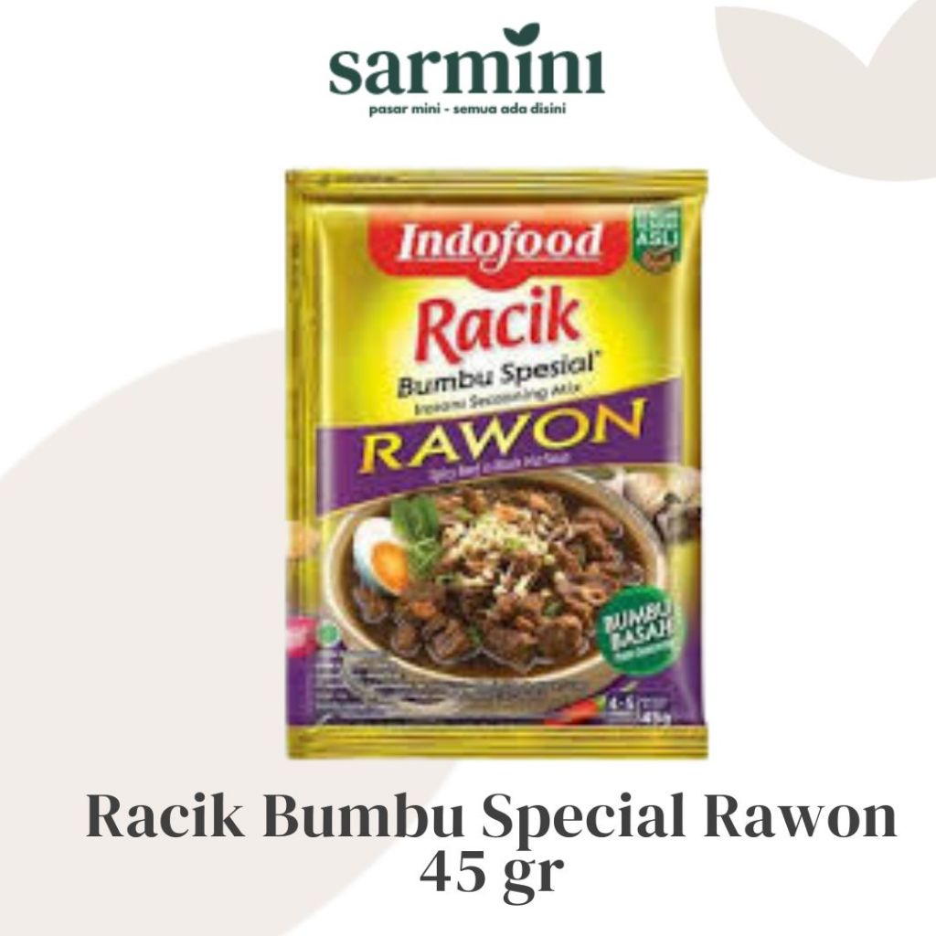 

Indofood Racik Bumbu Spesial Rawon 50gr