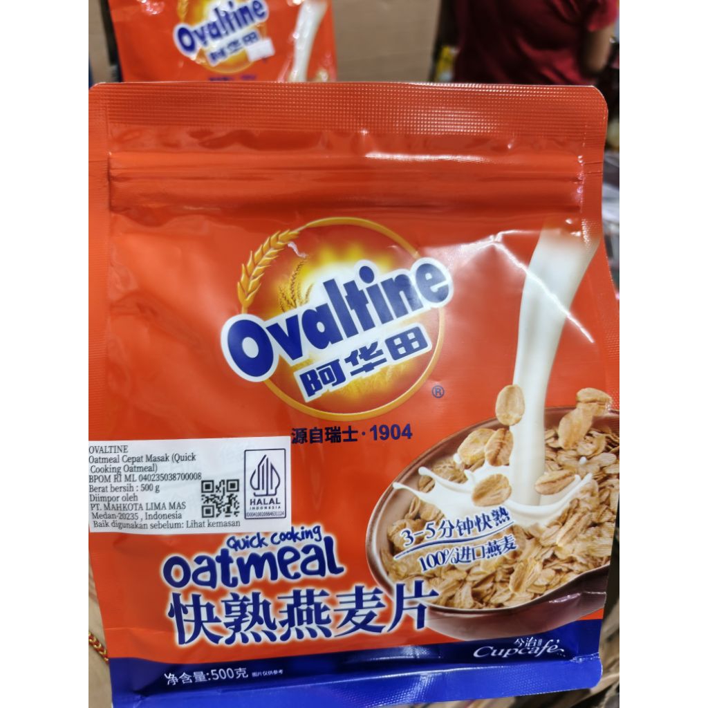 

Ovaltine Quick cooking Oatmeal Whole grain 500gr