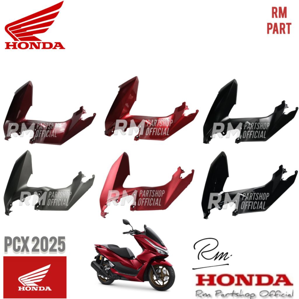 PCX 160 2025 cover body sayap samping kiri honda pcx 160 new k1zv k1y hitam doff marun merah doff mo