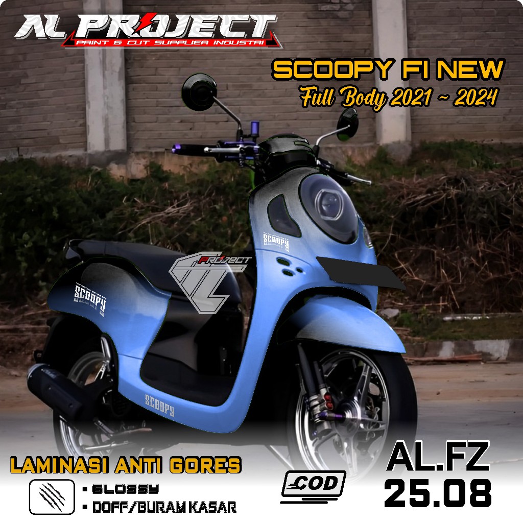 (COD) TERBARU Decal Sticker Scoopy 2023 Fullbody - Aksesoris Sticker Motor Decal Scoopy New Tahun 20