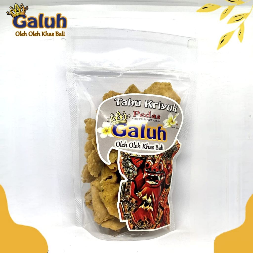 

Keripik Tahu Galuh 150g – Rasa Pedas Oleh Oleh Khas Bali Cemilan halal