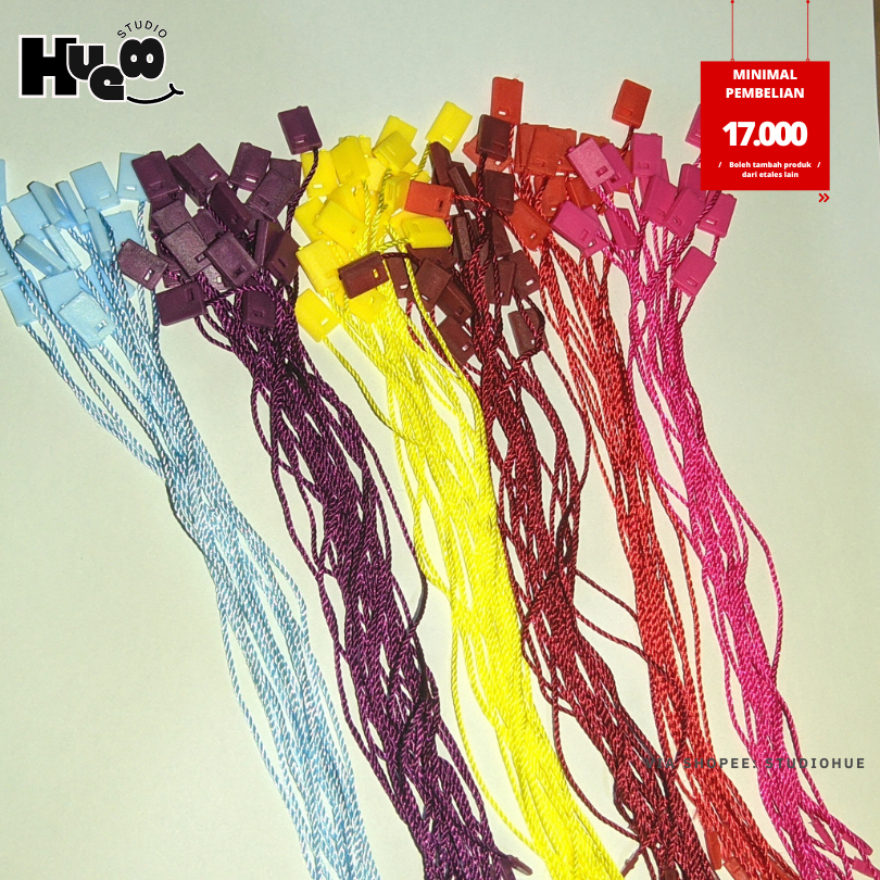 

Tali hangtag / tali gantungan label / tali labeling baju 18cm