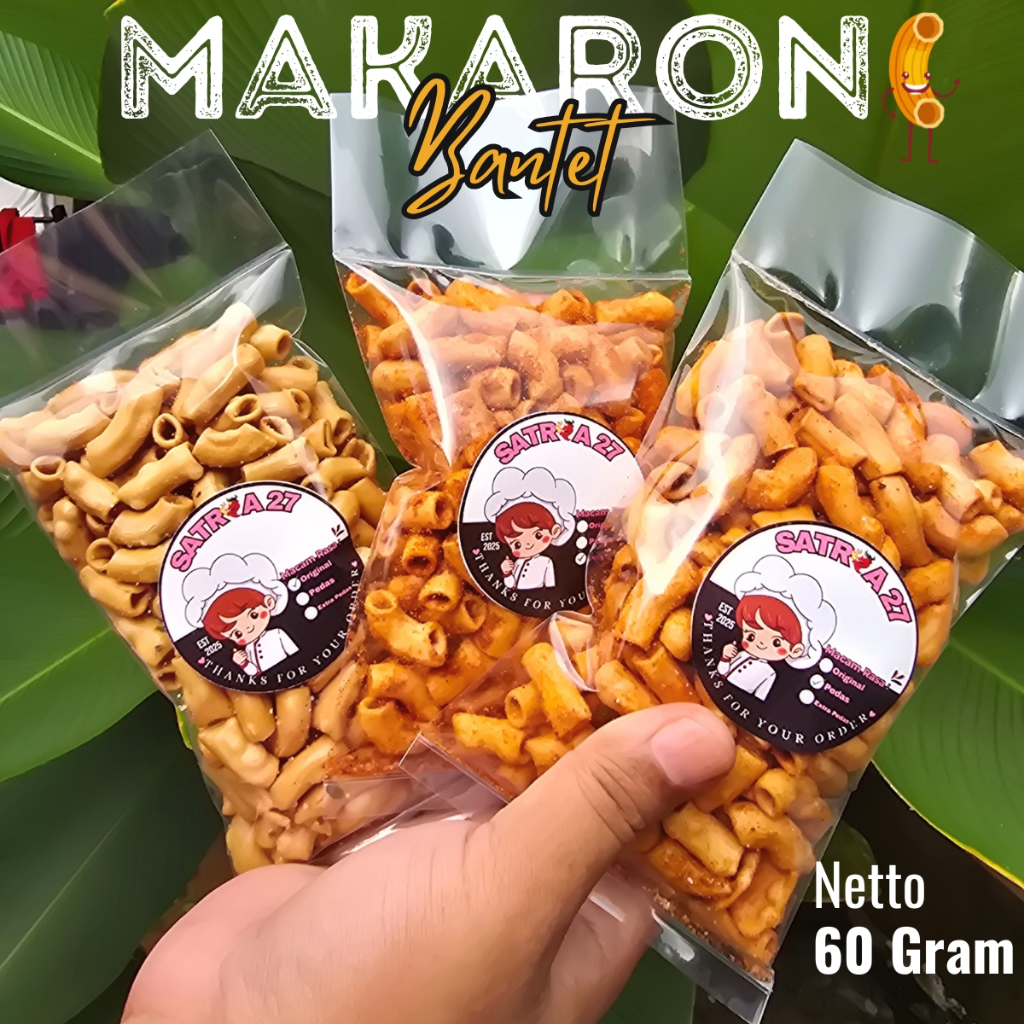 

Makaroni Bantet 60gram Tasikmalaya | jajanan khas Tasikmalaya