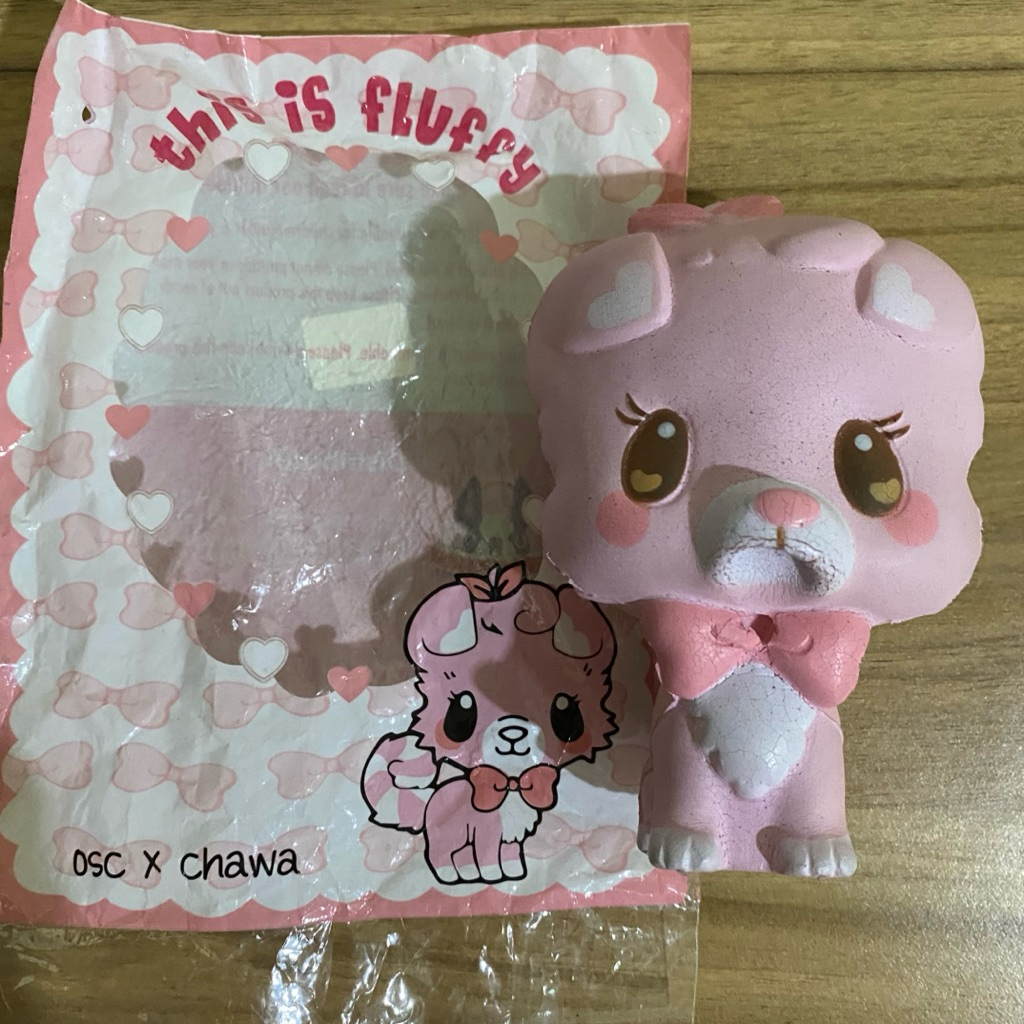 RARE SQUISHY fluffy (chawa x osc collab) baca deskripsi