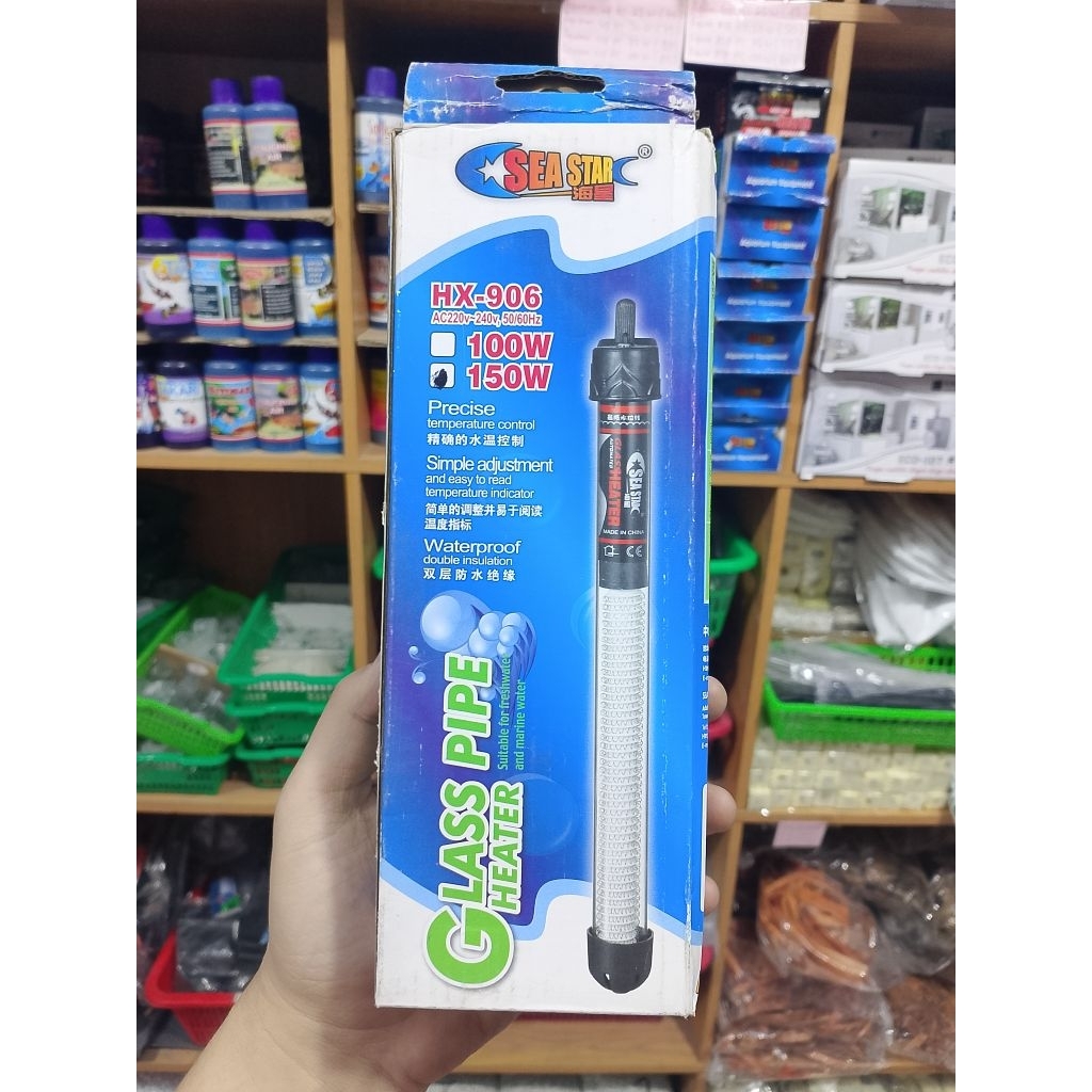 HEATER KACA AQUARIUM // PEMANAS AIR AQUARIUM // SEA STAR HX 906 150 W