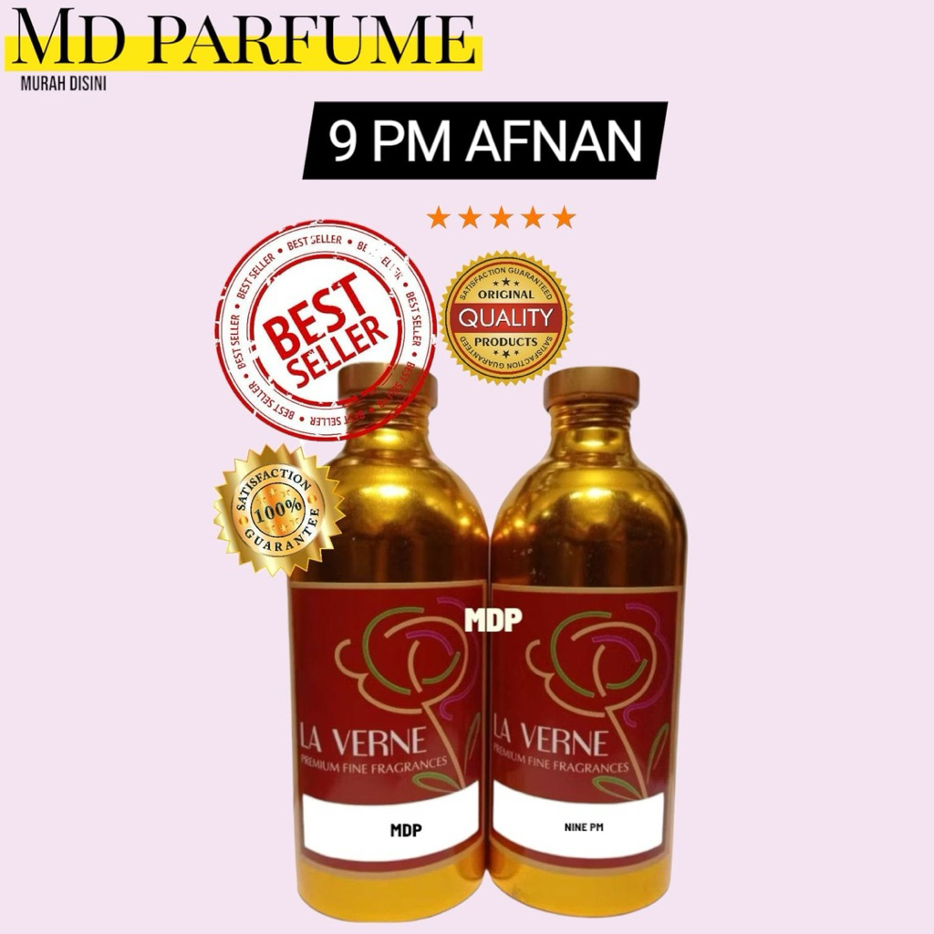 NINE PM AFNAN BY LAVERNE SEGEL ORIGINAL PABRIK 500 ML BIBIT PARFUM.