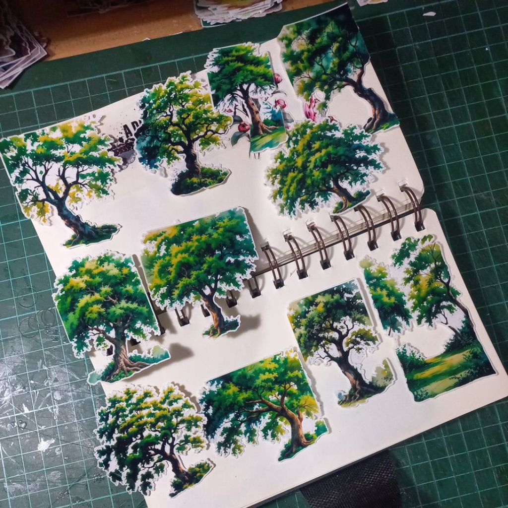 

ARTDOESWORK Oak trees stiker transparant