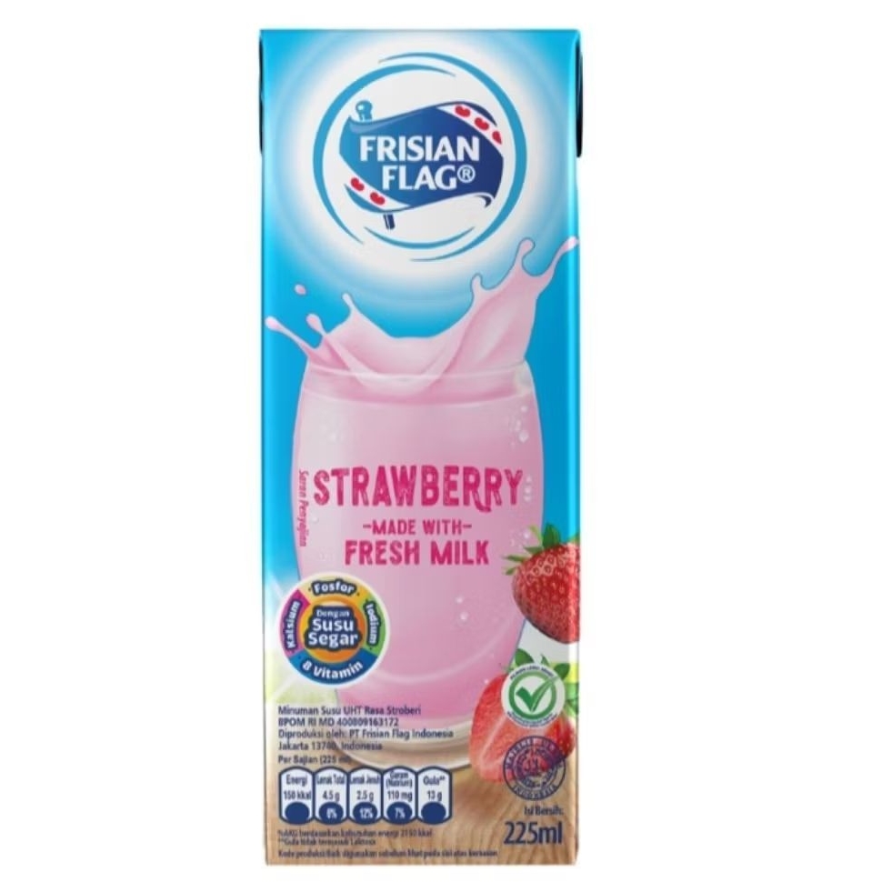 

Frisian flag Susu UHT Stroberi Kotak 225 ml