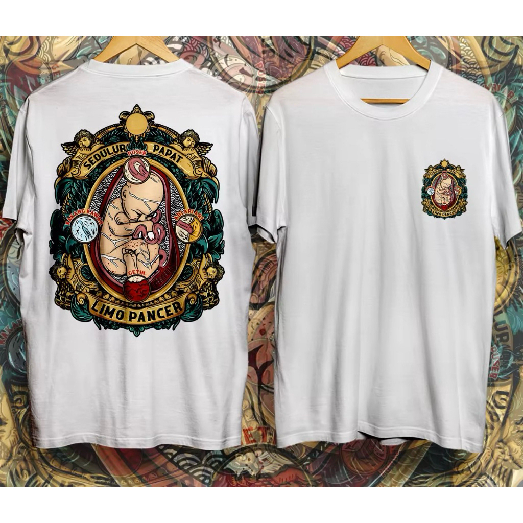 KAOS ATASAN DISTRO PRIA SEDULUR PAPAT LIMO PANCER