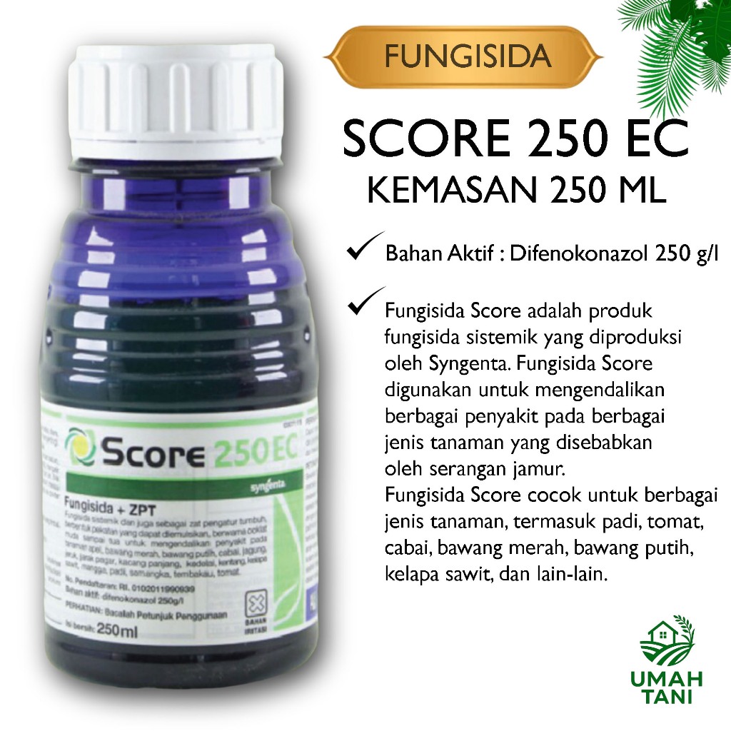 SCORE 250 EC SYNGENTA 250 ML Fungisida ZPT Zat Pengatur Tumbuh Obat Jamur Pertanian Perkebunan
