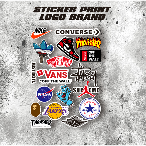 

STICKER PRINT COSTUM LOGO BRAND