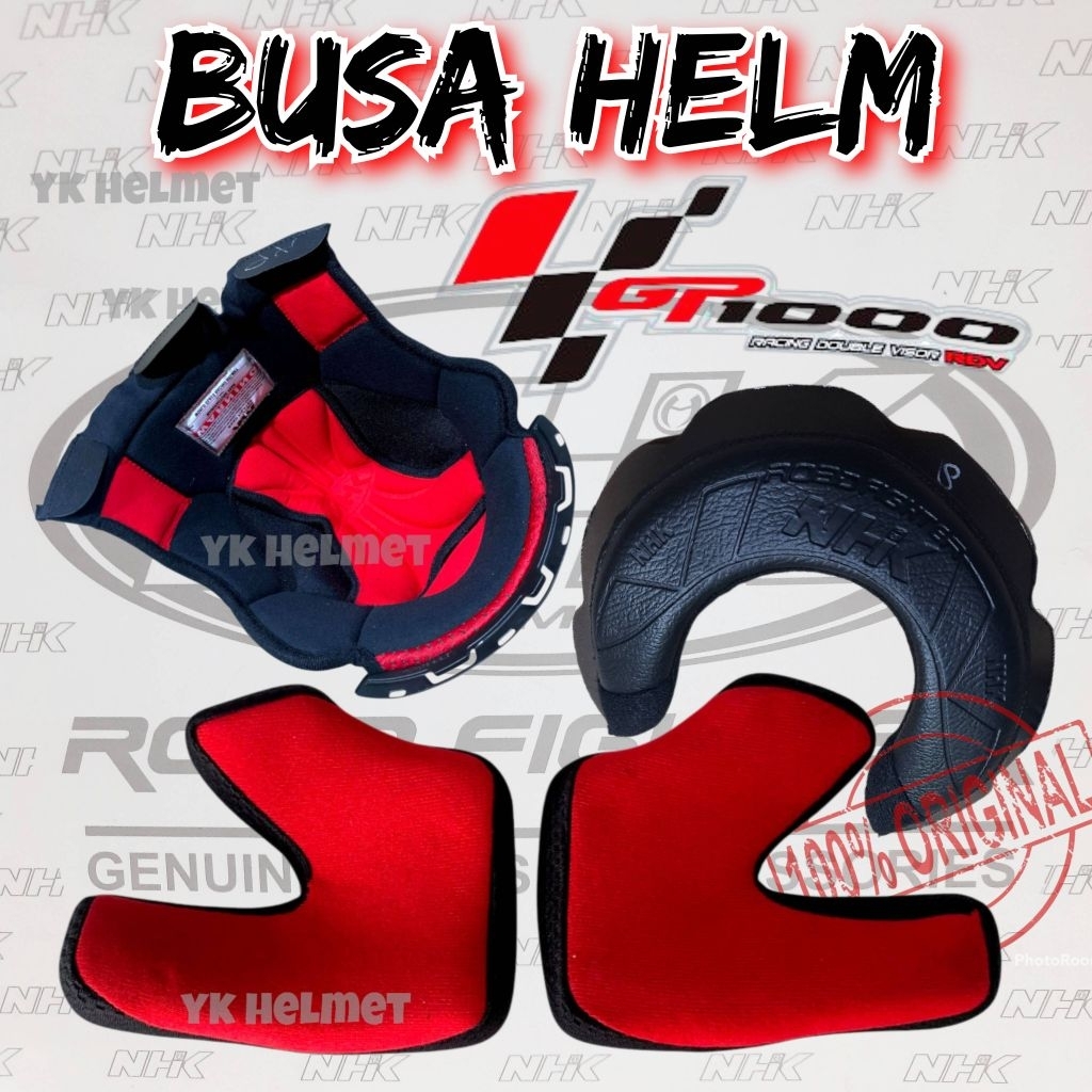 [ 100% original ] Busa Helm NHK GP 1000 -busa atas busa leher busa pipi helm nhk gp1000 ori gp1000