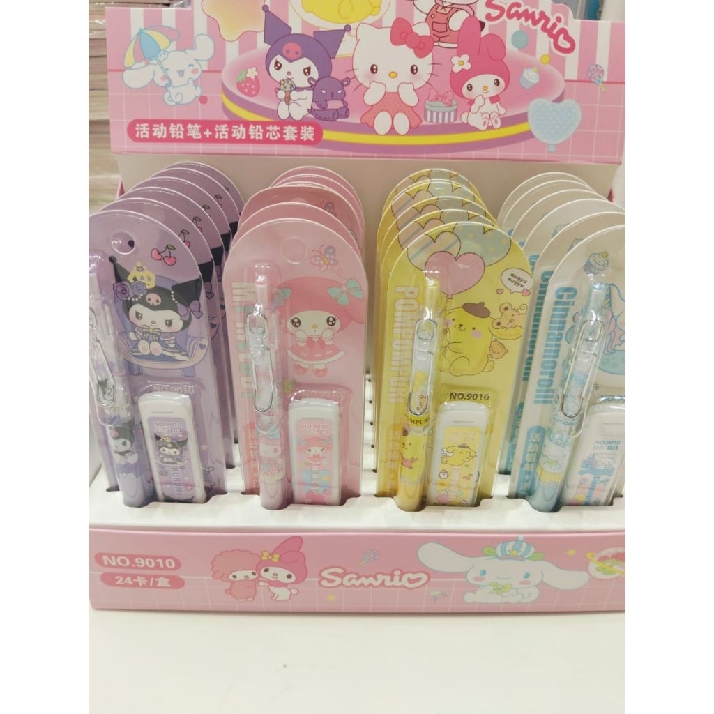 

1 BOX PENSIL MEKANIK SANRIO MARBLE ISI 24