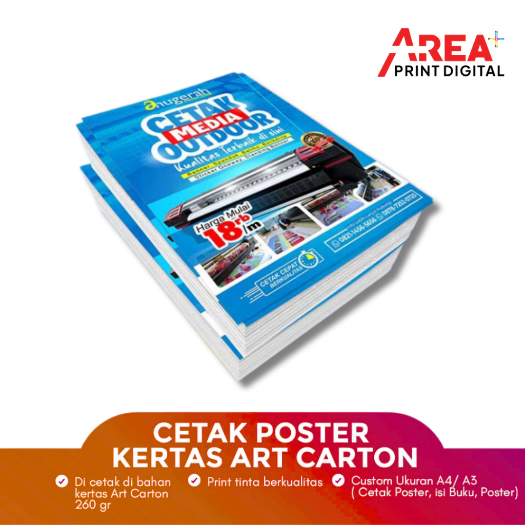 

Cetak Poster A3+ Art Carton Premium Untuk Promosi Event Undangan Kualitas Tinggi
