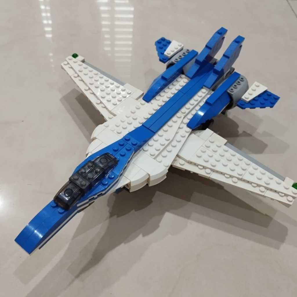 Lego MOC Airplane Fighter Jet / pesawat F14 Tomcat . Ori Original asli